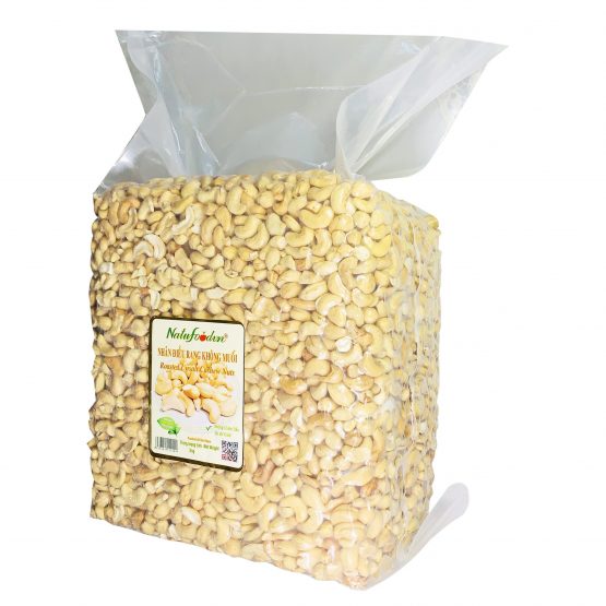 Nhân Hạt Điều Rang Không Muối Cao Cấp 5kg - NatuFoodvn